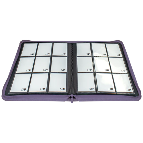 Ultra Pro Vivid - 9 Pocket Zippered PRO Binder (Purple)