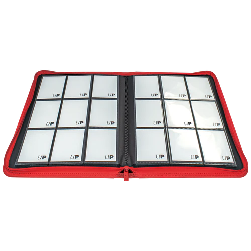 Ultra Pro Vivid - 9 Pocket Zippered PRO Binder (Red)