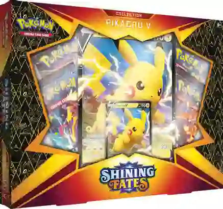 2021 Pokémon Shining Fates - Pikachu V - 4 Packs