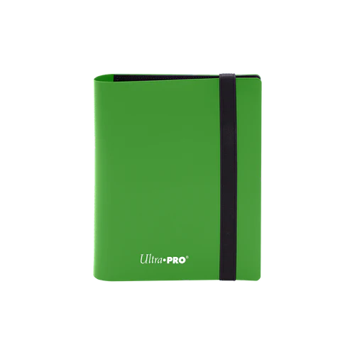 Ultra Pro - 2 Pocket Eclipse UP PRO Binder - Lime Green (Holds 80 Cards)