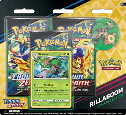 Pokemon  Crown Zenith Pin Collection  - 3 Packs