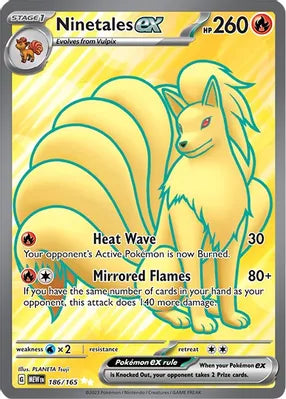 Pokemon - SV151 Scarlet & Violet 151 - Ninetales ex - 186/165