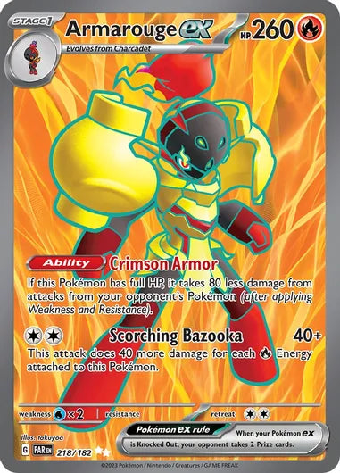 Pokemon - SV04 Paradox Rift - Armarouge ex - 218/182