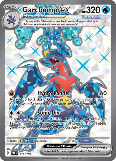 Pokemon - SV04 Paradox Rift - Garchomp ex - 219/182