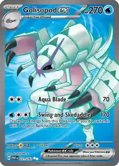 Pokemon - SV04 Paradox Rift - Golisopod ex - 221/182