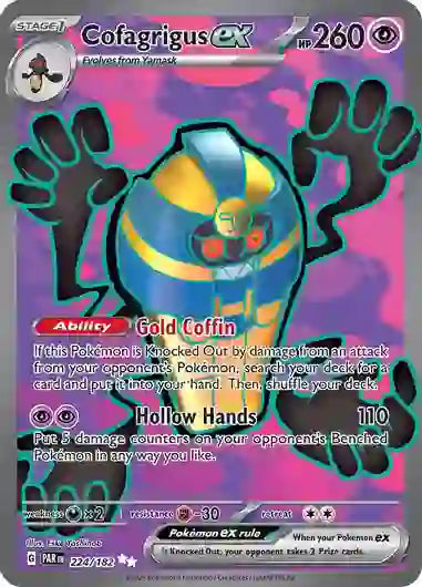 Pokemon - SV04 Paradox Rift - Cofagrigus ex - 224/182