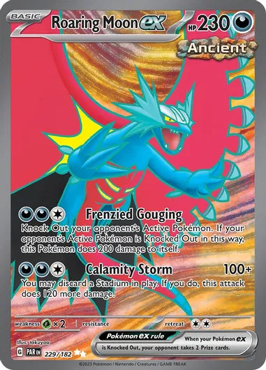 Pokemon - SV04 Paradox Rift - Roaring Moon ex - 229/182