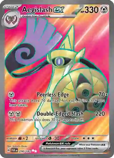 Pokemon - SV04 Paradox Rift - Aegislash ex - 230/182