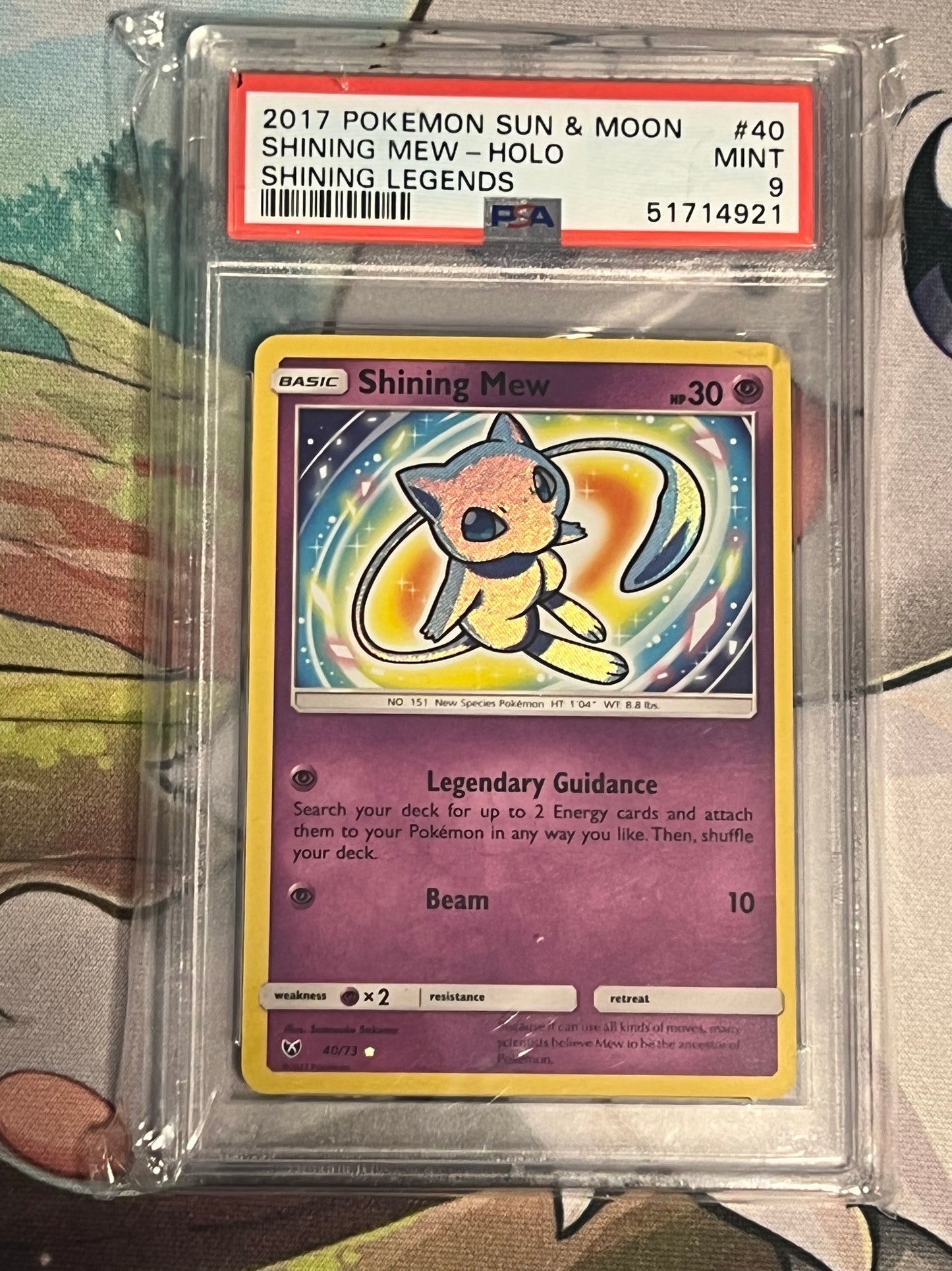 2017 Pokemon Shining Mew - Holo - PSA 9 - #40