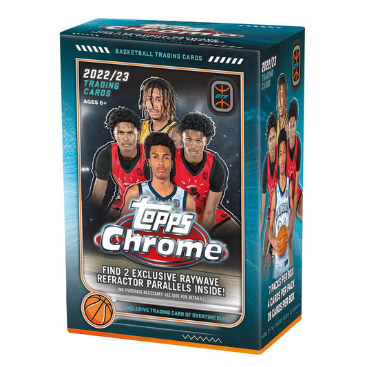2022/23 Topps Chrome - Basketball Trading Cards - 7 Packs - Blaster Box
