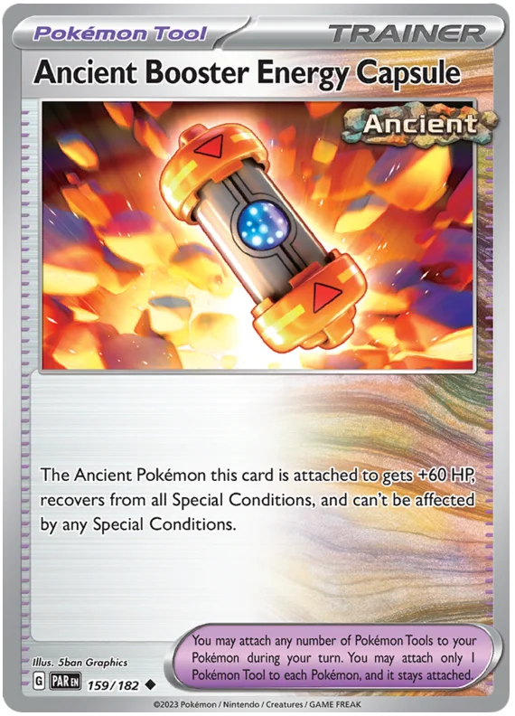 Pokemon - SV04 Paradox Rift - Ancient Booster Energy Capsule - 159/182