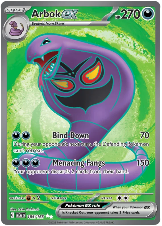 Pokemon - SV151 Scarlet & Violet 151 - Arbok ex - 185/165