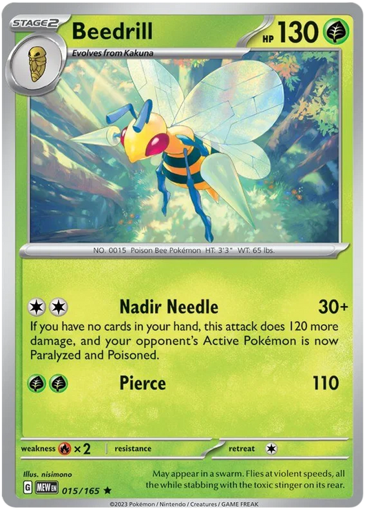 Pokemon - SV151 Scarlet & Violet 151 - Beedrill - 015/165