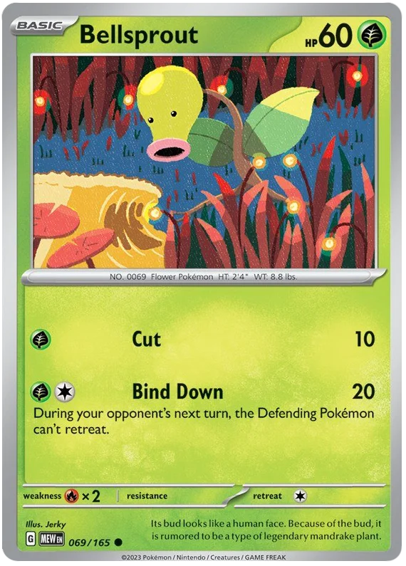 Pokemon - SV151 Scarlet & Violet 151 - Bellsprout - 069/165