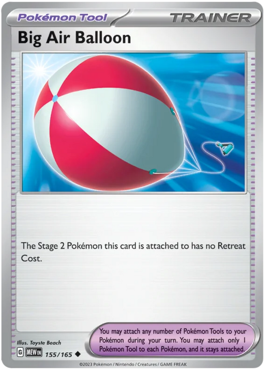 Pokemon - SV151 Scarlet & Violet 151 - Big Air Balloon - 155/165