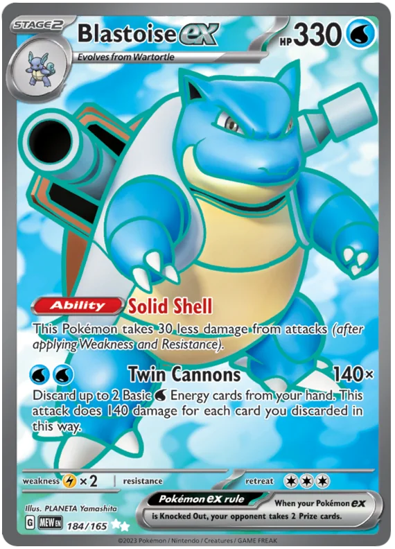 Pokemon - SV151 Scarlet & Violet 151 - Blastoise ex - 184/165