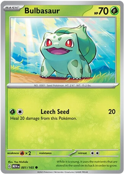 Pokemon - SV151 Scarlet & Violet 151 - Bulbasaur - 001/165