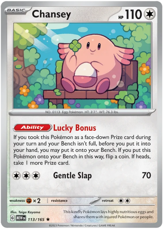 Pokemon - SV151 Scarlet & Violet 151 - Chansey - 113/165