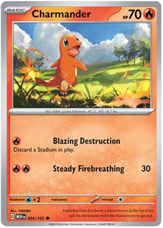 Pokemon - SV151 Scarlet & Violet 151 - Charmander - 004/165