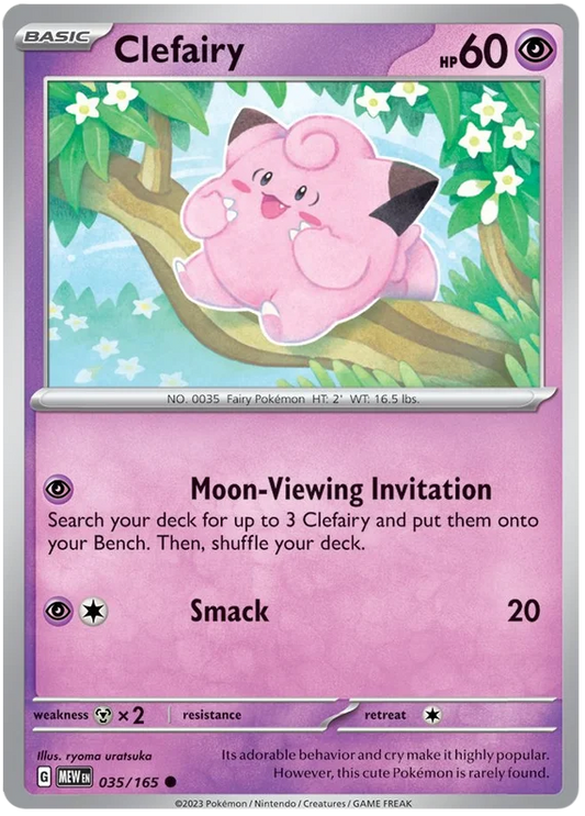 Pokemon - SV151 Scarlet & Violet 151 - Clefairy - 035/165