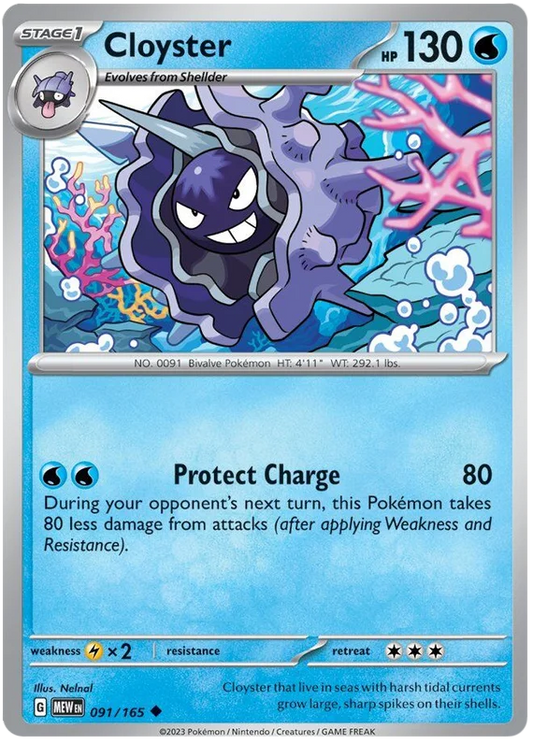 Pokemon - SV151 Scarlet & Violet 151 - Cloyster - 091/165