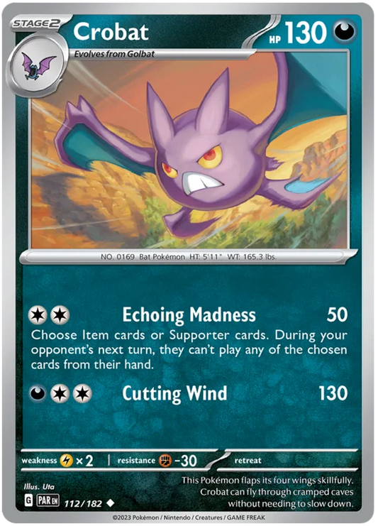 Pokemon - SV04 Paradox Rift - Crobat - 112/182