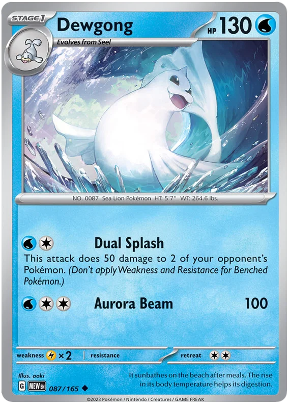 Pokemon - SV151 Scarlet & Violet 151 - Dewgong - 087/165