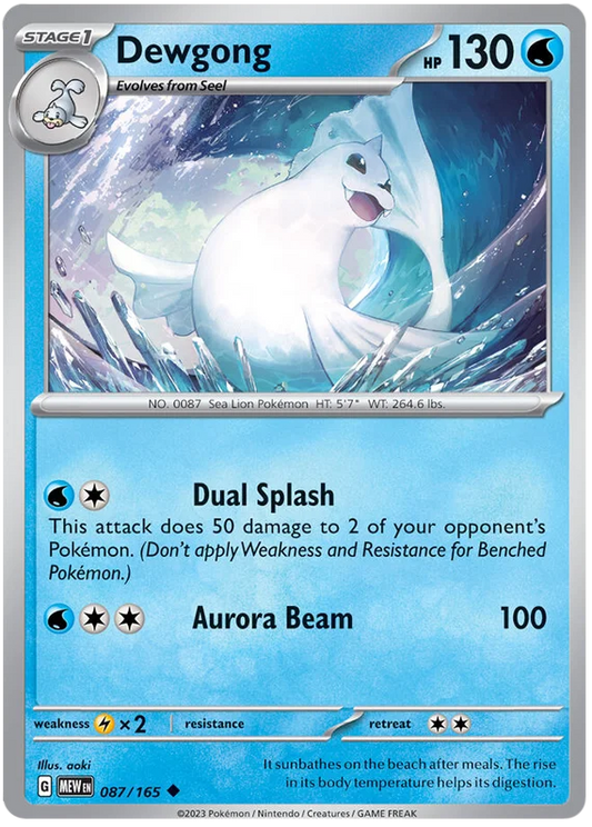 Pokemon - SV151 Scarlet & Violet 151 - Dewgong - 087/165