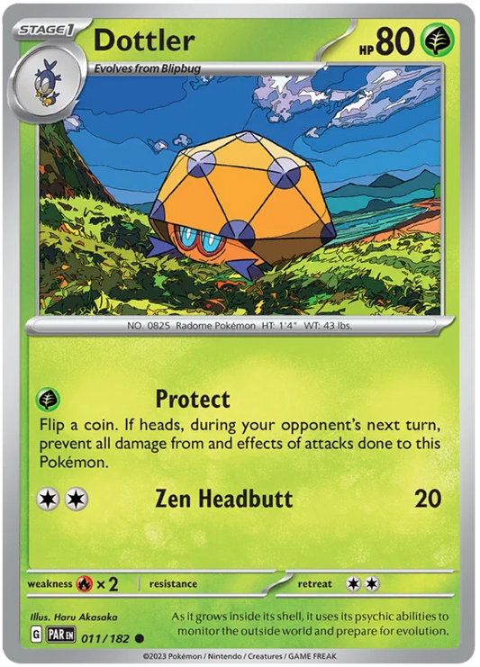 2023 Pokemon - SV04 Paradox Rift - Dottler - 011/182