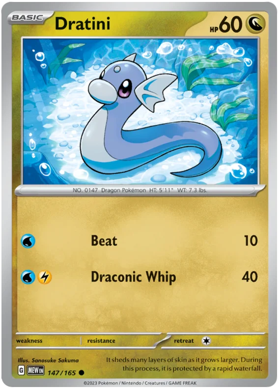 Pokemon - SV151 Scarlet & Violet 151 - Dratini - 147/165