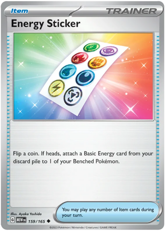 Pokemon - SV151 Scarlet & Violet 151 - Energy Sticker - 159/165