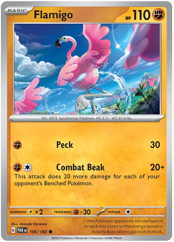 Pokemon - SV04 Paradox Rift - Flamigo - 106/182