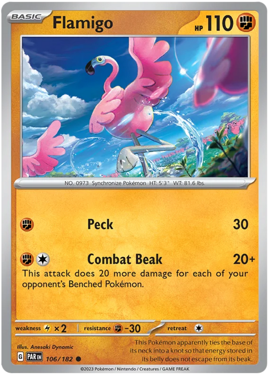 Pokemon - SV04 Paradox Rift - Flamigo - 106/182