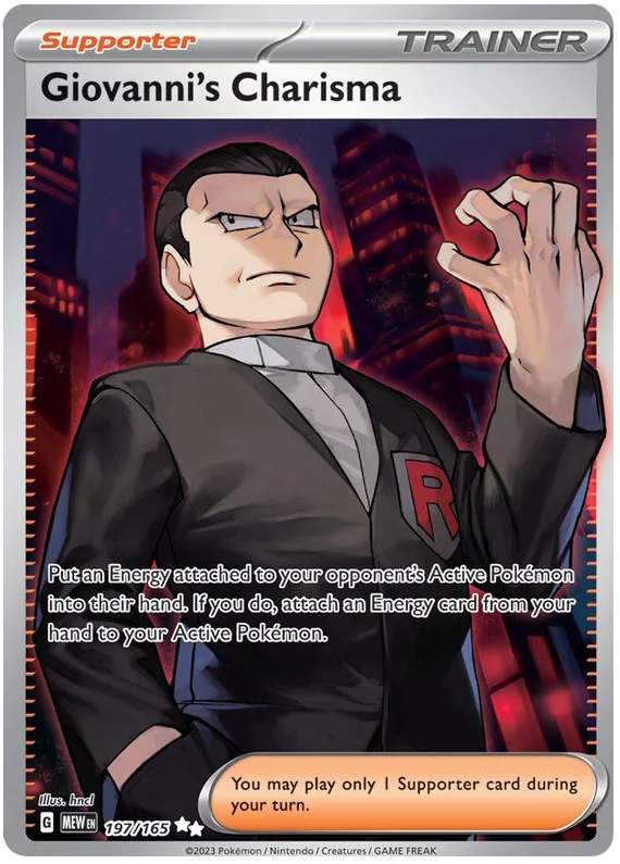 Pokemon - SV151 Scarlet & Violet 151 - Giovanni's Charisma - 197/165