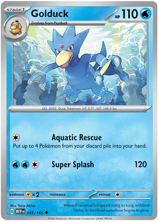 Pokemon - SV151 Scarlet & Violet 151 - Golduck - 055/165