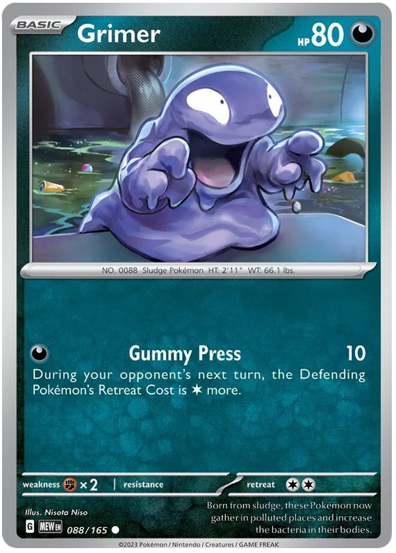 Pokemon - SV151 Scarlet & Violet 151 - Grimer - 088/165