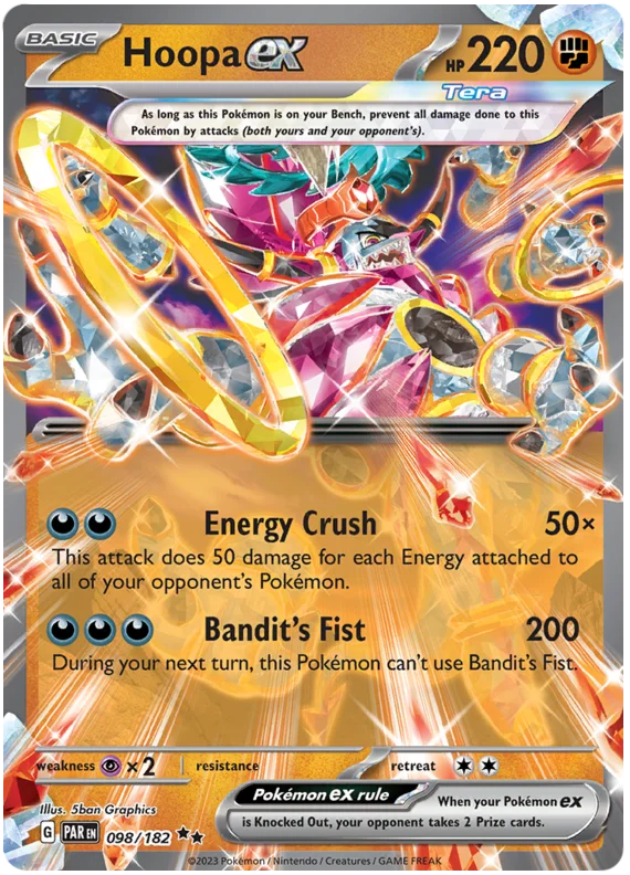 2023 Pokemon - SV04 Paradox Rift - Hoopa ex - 098/182