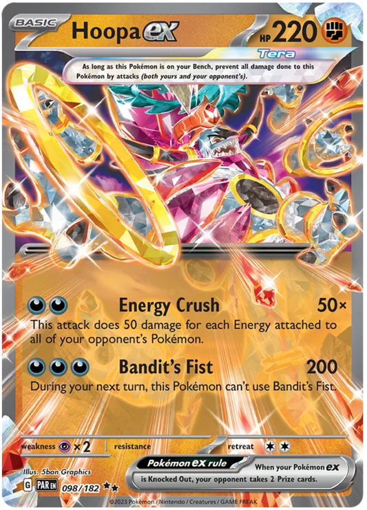 2023 Pokemon - SV04 Paradox Rift - Hoopa ex - 098/182