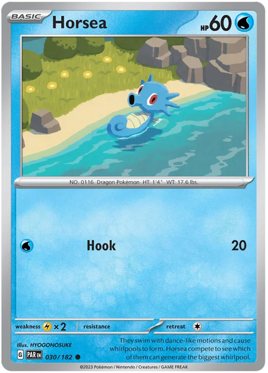 2023 Pokemon - SV04 Paradox Rift - Horsea - 030/182