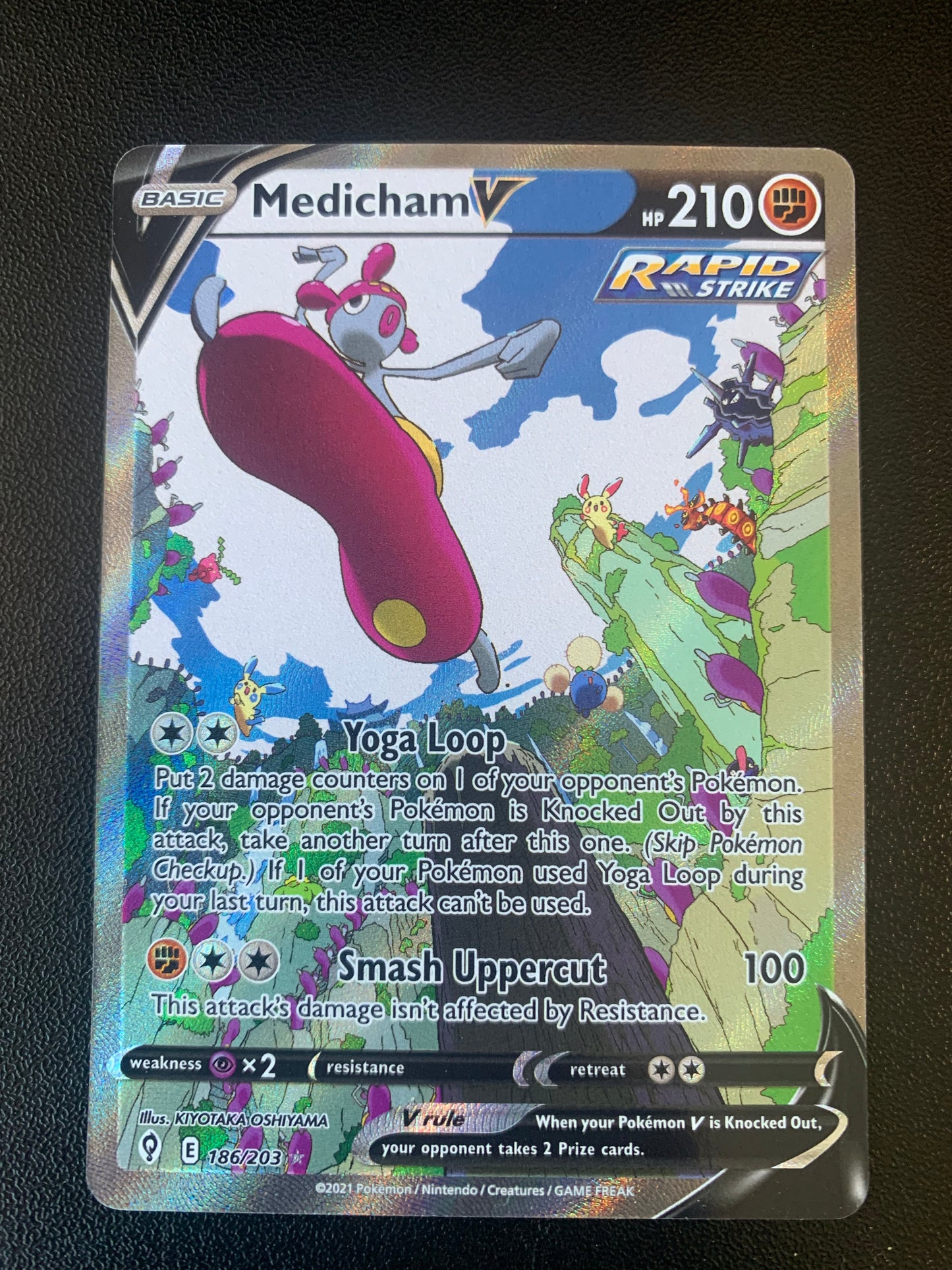 2021 Pokemon Medicham V - Alt Art - #186