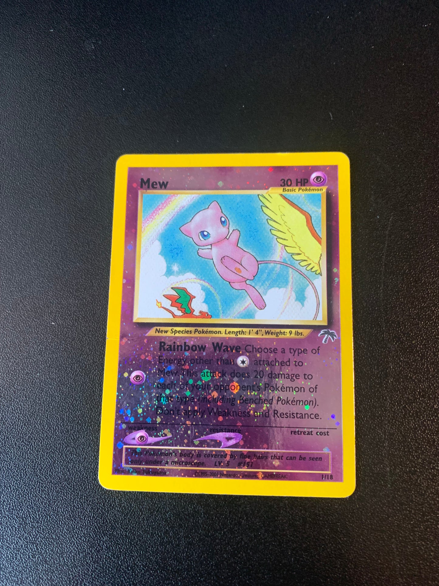 2001 Pokemon - Mew - Holo - #01