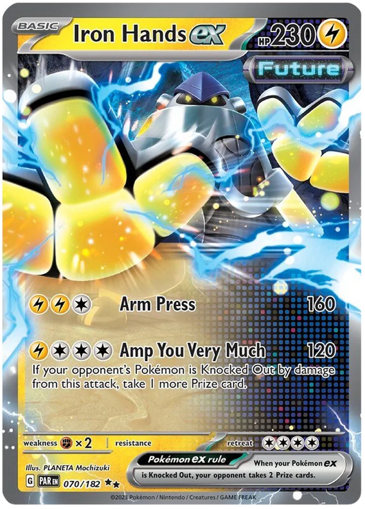 2023 Pokemon - SV04 Paradox Rift - Iron Hands ex - 070/182