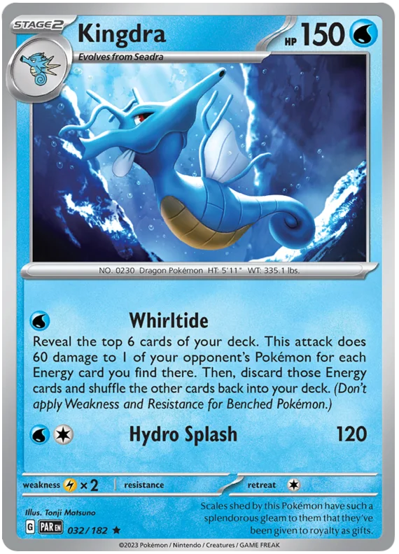 2023 Pokemon - SV04 Paradox Rift - Kingdra - 032/182