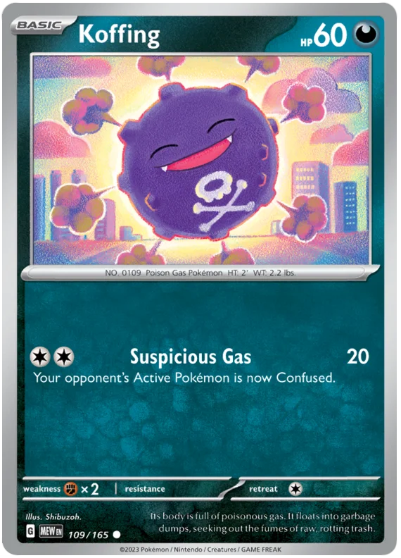 Pokemon - SV151 Scarlet & Violet 151 - Koffing - 109/165