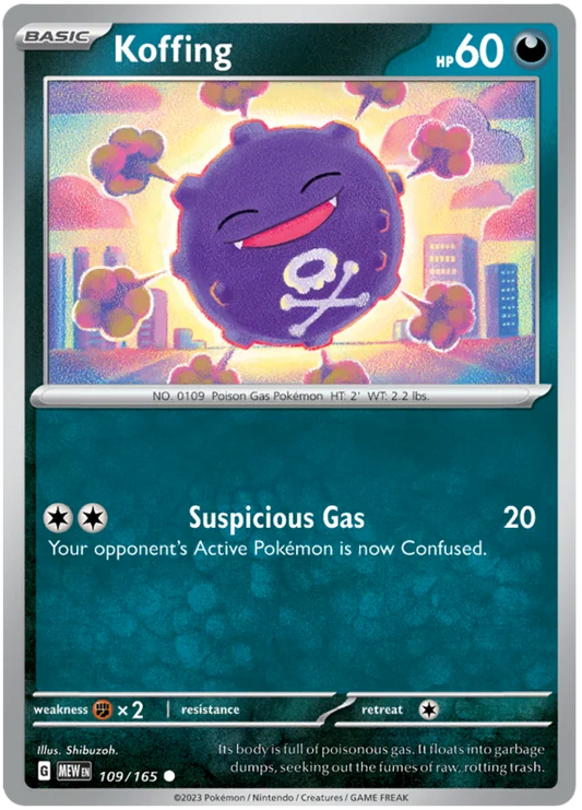 Pokemon - SV151 Scarlet & Violet 151 - Koffing - 109/165