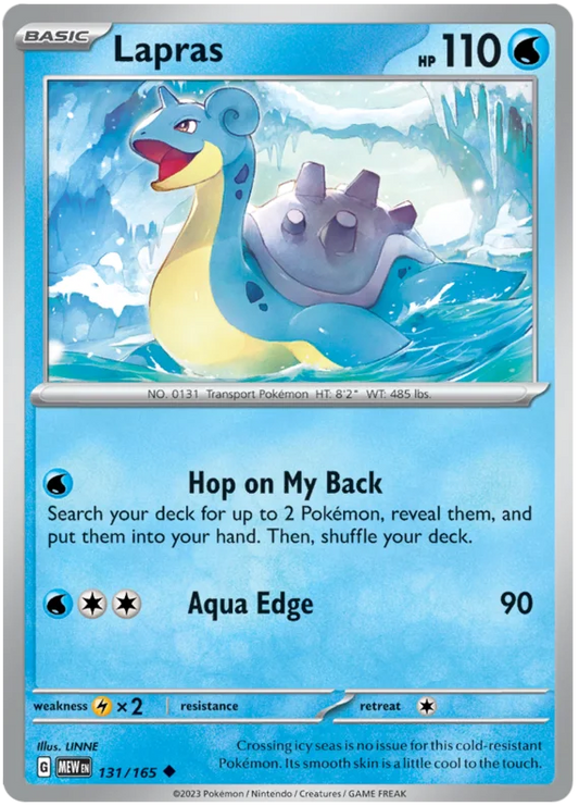 Pokemon - SV151 Scarlet & Violet 151 - Lapras - 131/165