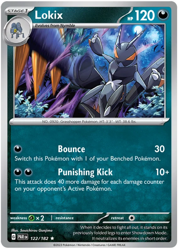 Pokemon - SV04 Paradox Rift - Lokix - 122/182