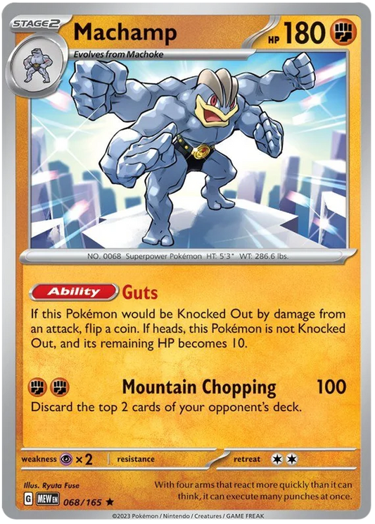 Pokemon - SV151 Scarlet & Violet 151 - Machamp - 068/165