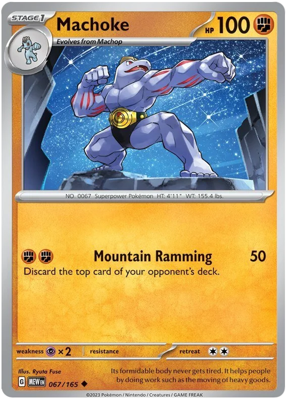 Pokemon - SV151 Scarlet & Violet 151 - Machoke - 067/165