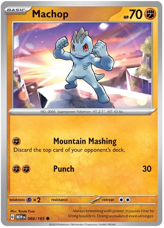 Pokemon - SV151 Scarlet & Violet 151 - Machop - 066/165